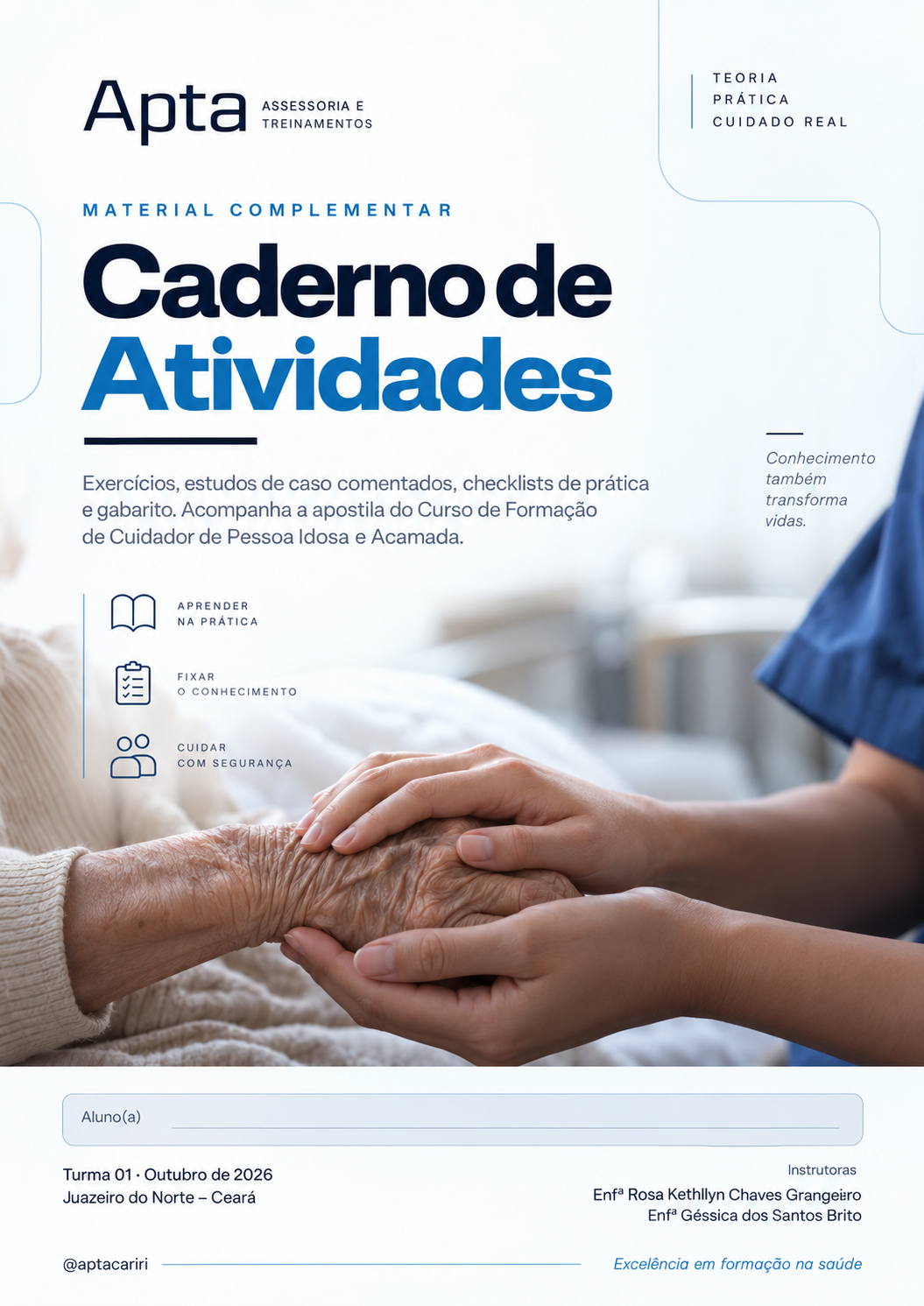 Capa do caderno de atividades